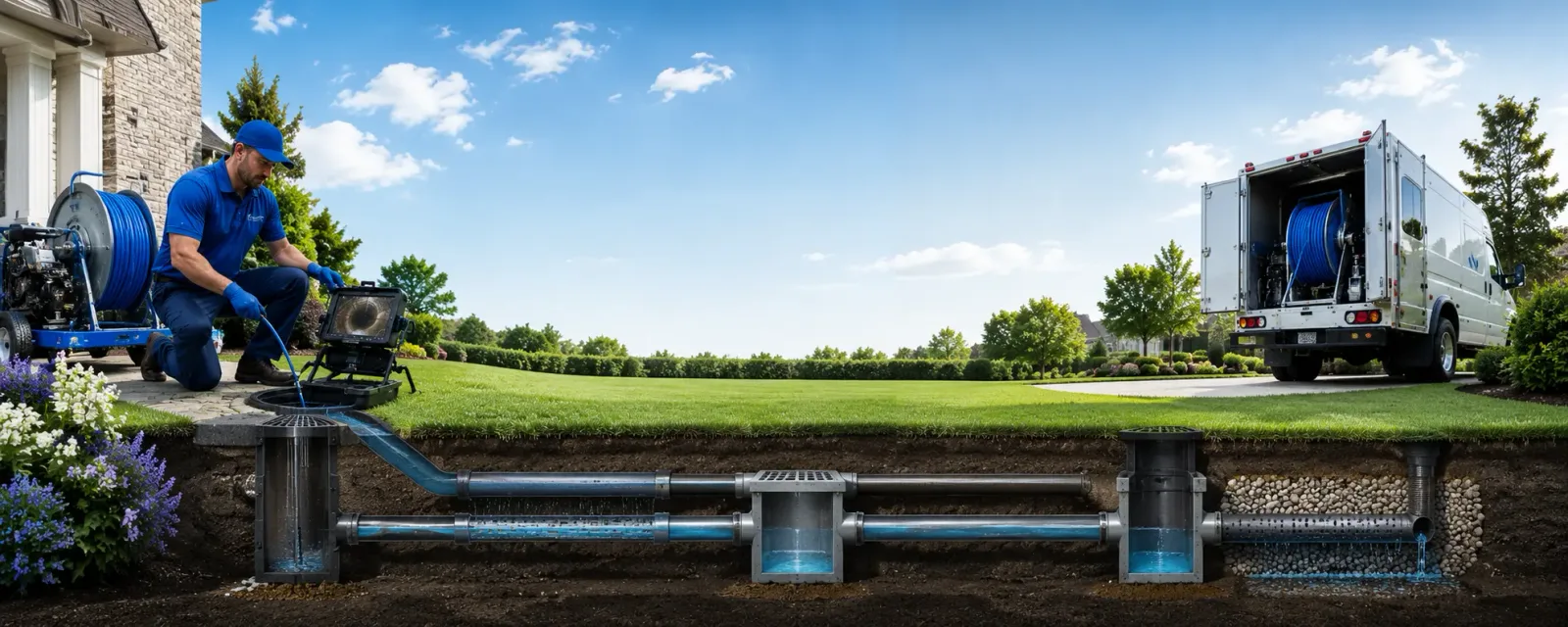Outdoor drain cleaning information for Carbon, IA